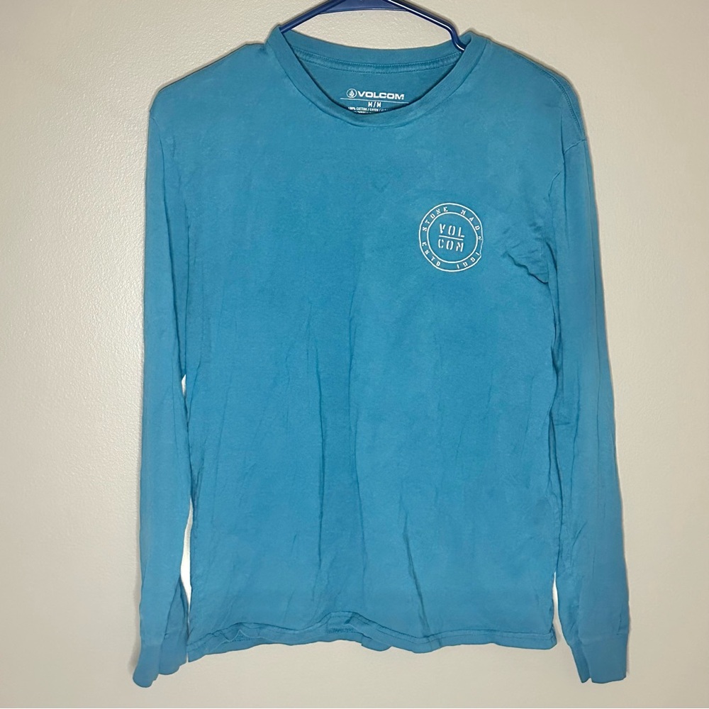 Volcom Teal Crew Neck Long Sleeve Shirt